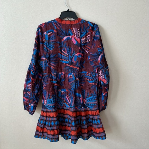 FARM Rio Colorful Patterned Mini Dress, pre owned - Picture 6 of 10